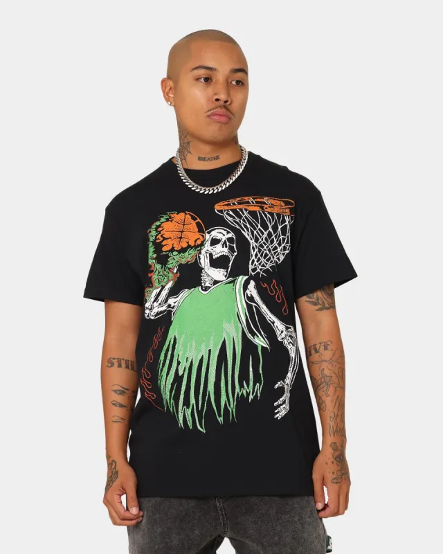 Goat Crew Playoff Skeleton T-Shirt Black/Green sold by Culture Kings