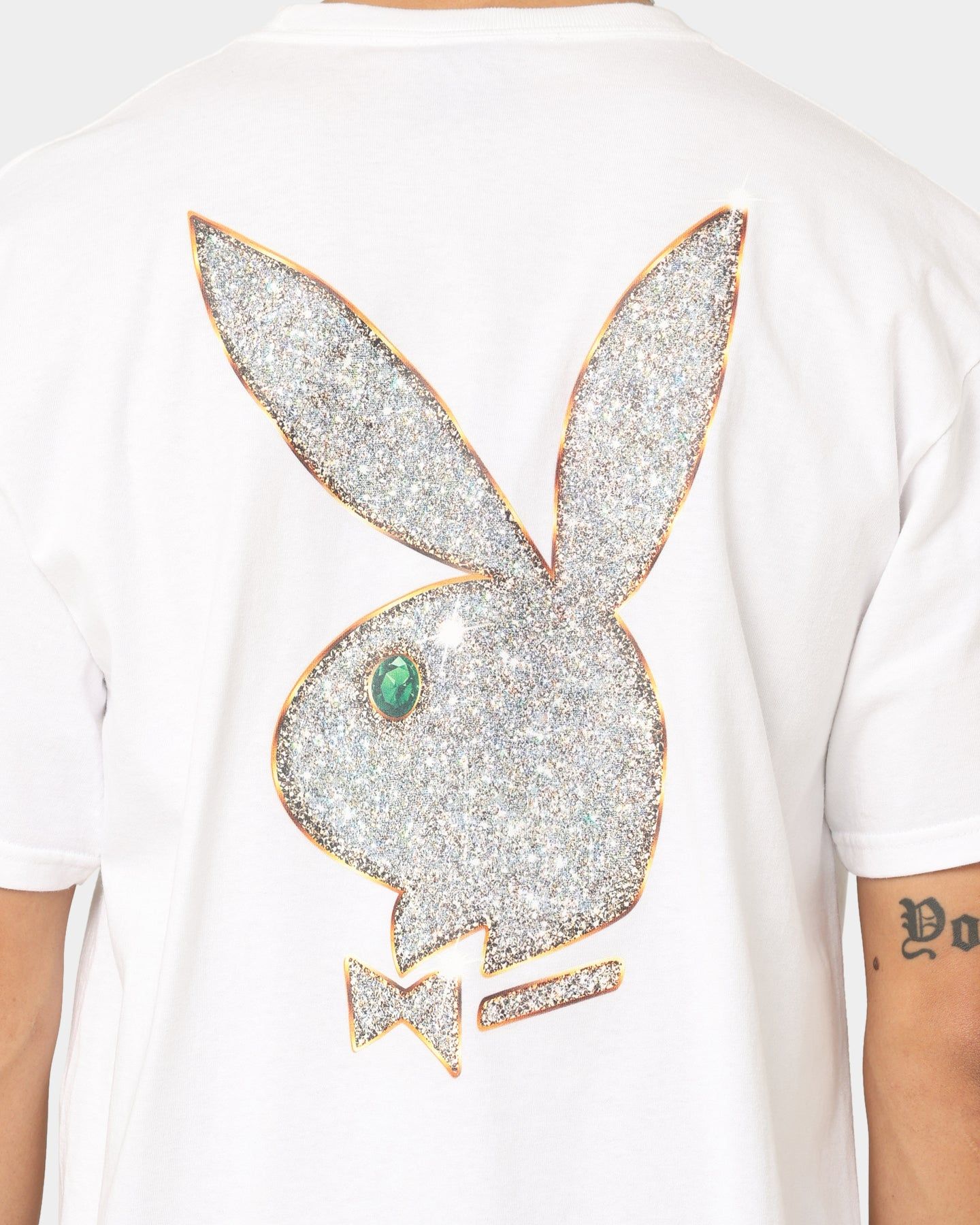 HUF X Playboy VVS Logo T-Shirt White sold by Culture Kings product image thumbnail 4