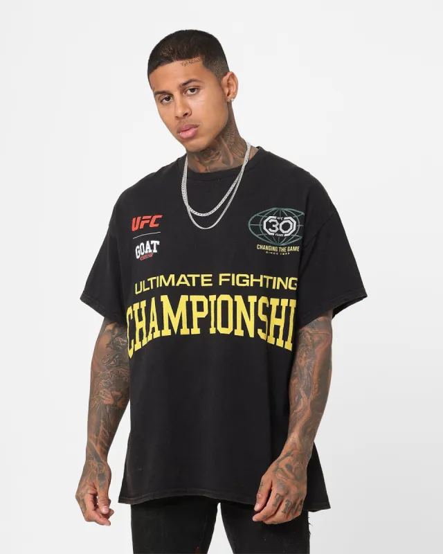 UFC By Goat Crew 30th Anniversary Vintage T-Shirt Black Wash sold by Culture Kings