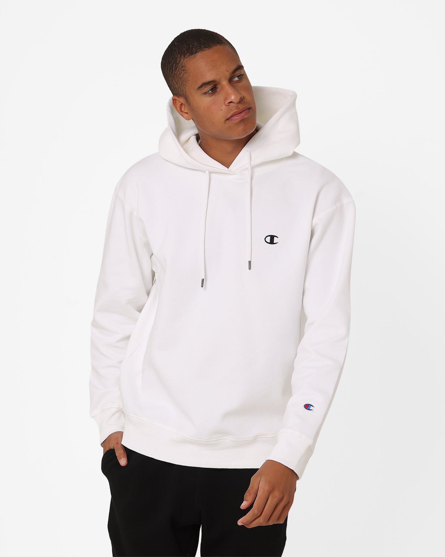 Champion Rochester Base Hoodie White sold by Culture Kings