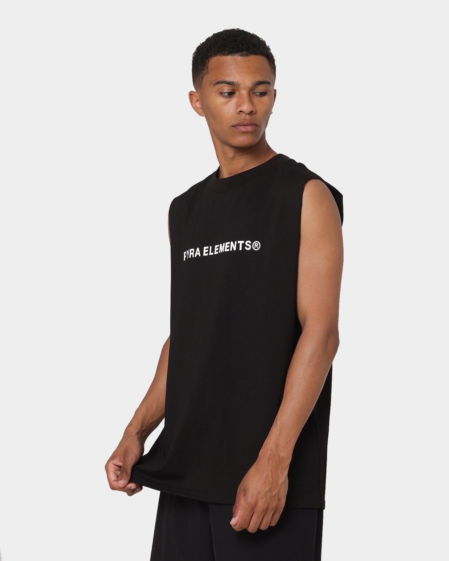 PYRA Elements Logo Tank Singlet Black/White sold by Culture Kings product image thumbnail 6