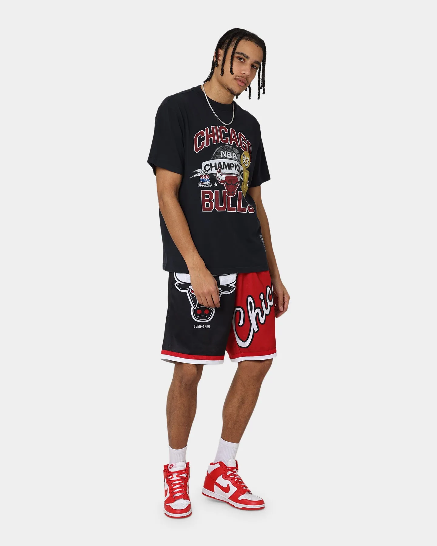 Mitchell & Ness Chicago Bulls Big Face 5.0 Shorts Black sold by Culture Kings product image thumbnail 2