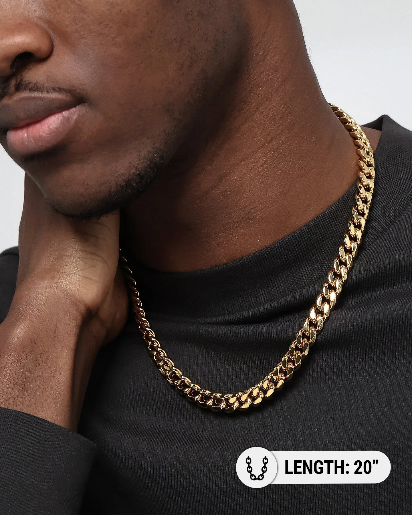 Saint Morta 10MM Cuban Chain Gold sold by Culture Kings product image thumbnail 5