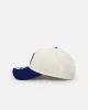 New Era Los Angeles Dodgers 'Upside Down LA Logo' 9FORTY A-Frame Snapback Chrome/Dark Royal sold by Culture Kings