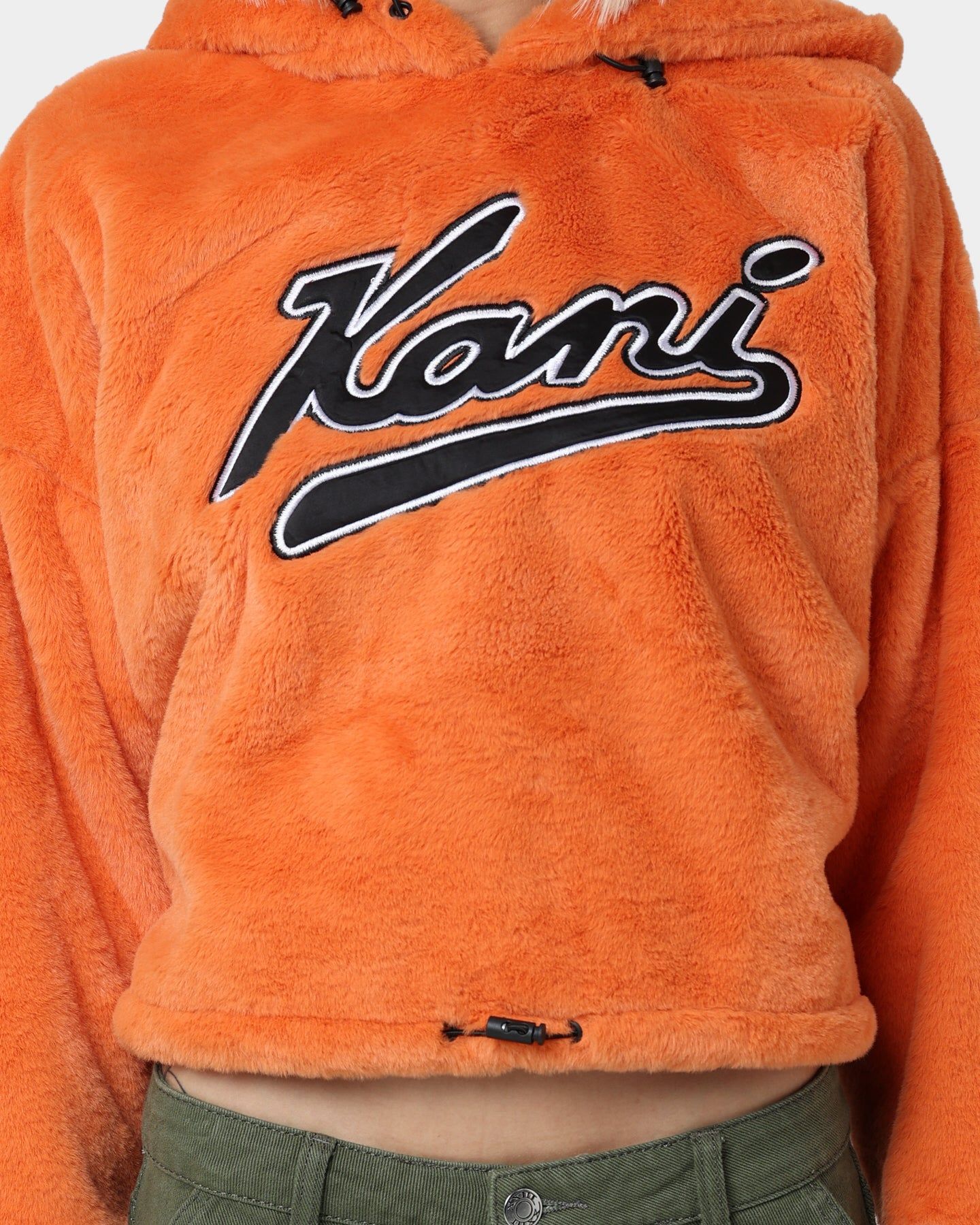 Karl Kani Varsity Plush Oversized Hoodie Orange sold by Culture Kings product image thumbnail 3