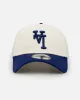 New Era Los Angeles Dodgers 'Upside Down LA Logo' 9FORTY A-Frame Snapback Chrome/Dark Royal sold by Culture Kings