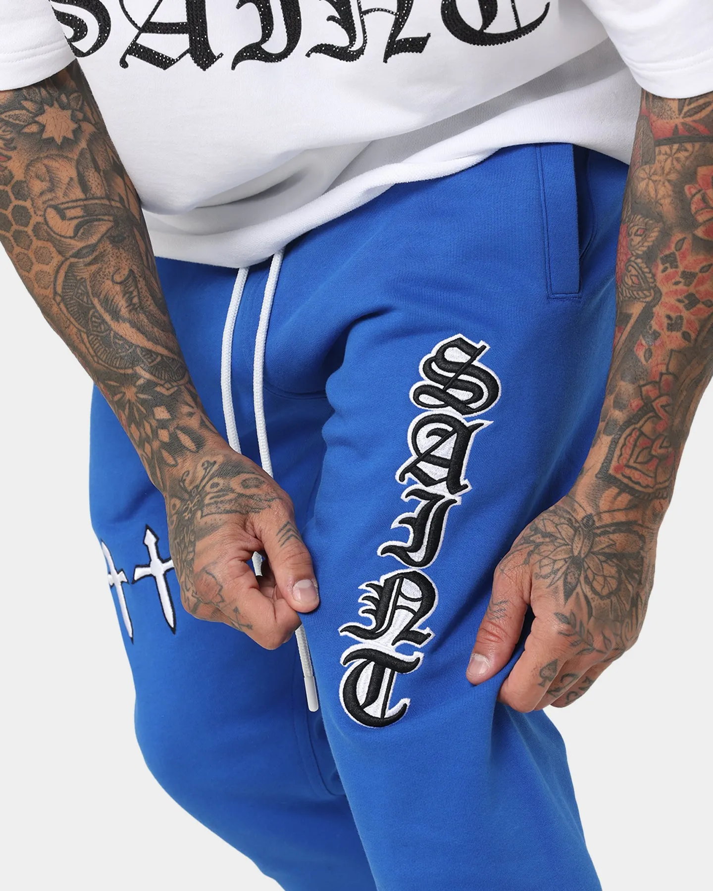 Saint Morta Fallen Sweatpants Royal sold by Culture Kings product image thumbnail 4