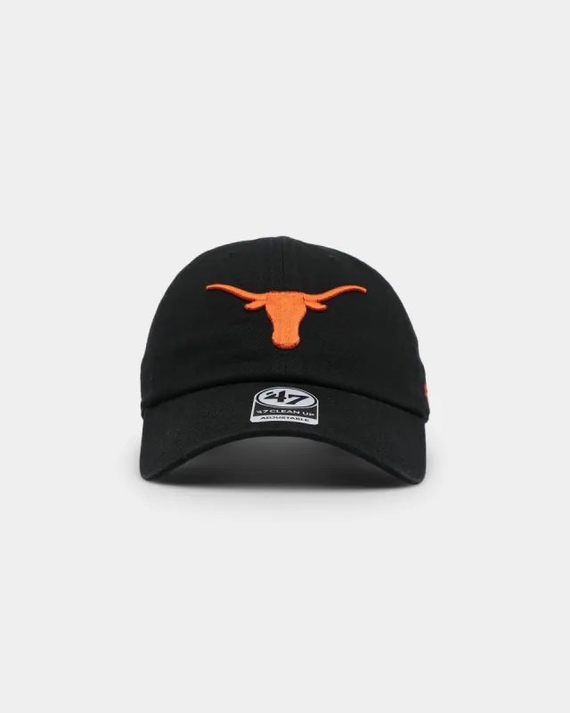 47 Brand Texas Longhorns '47 Clean Up Strapback Black sold by Culture Kings