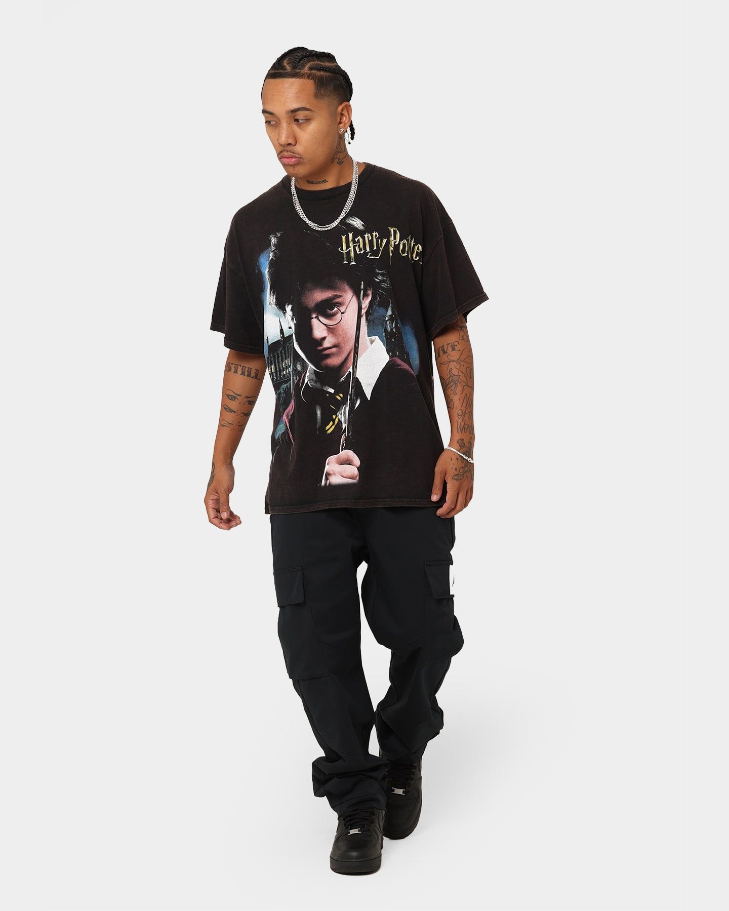 American Thrift X Harry Potter Potter Vintage T-Shirt Black Wash sold by Culture Kings product image thumbnail 3