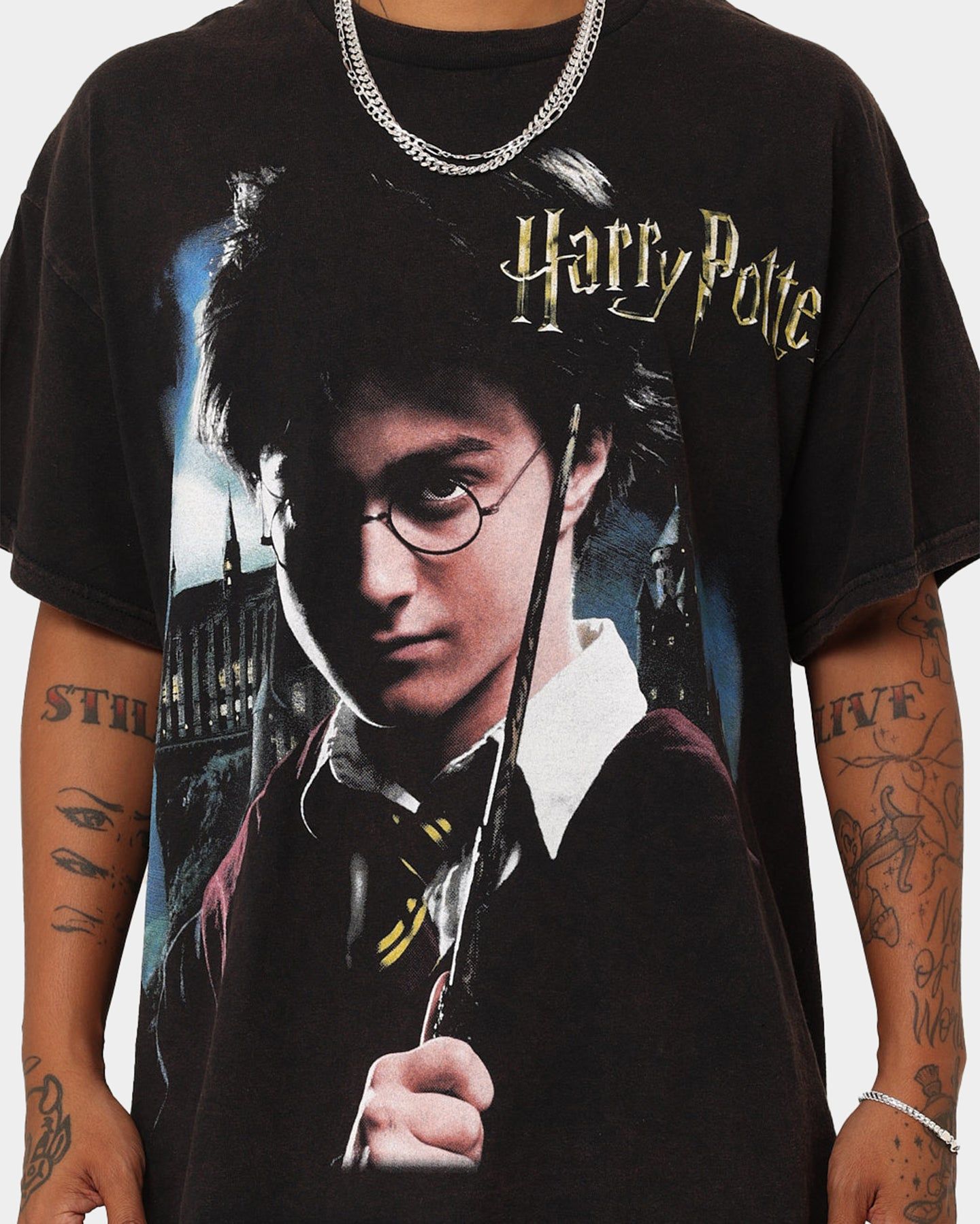 American Thrift X Harry Potter Potter Vintage T-Shirt Black Wash sold by Culture Kings product image thumbnail 4