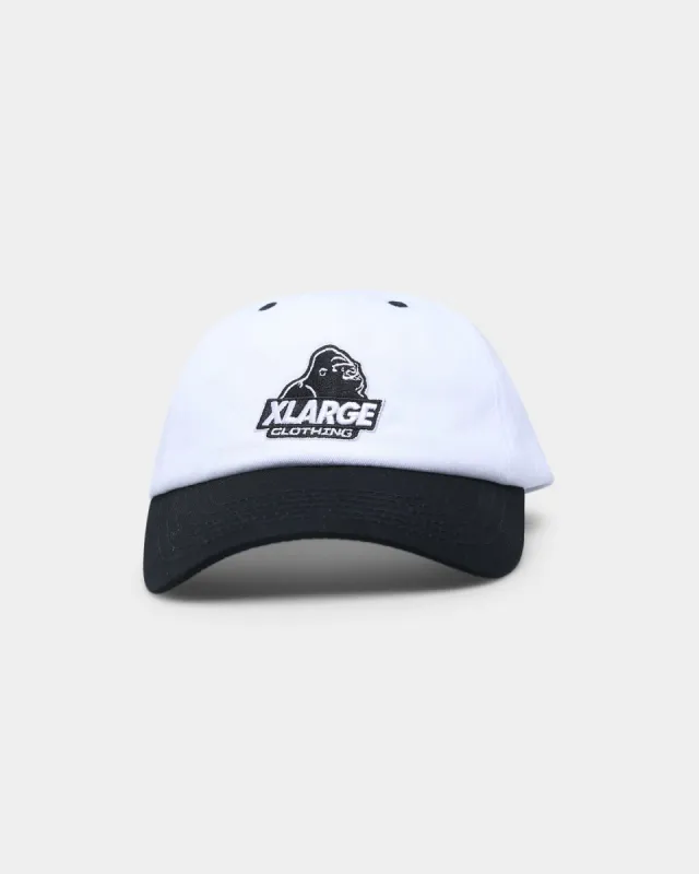XLARGE Slanted Logo Snapback Black/White sold by Culture Kings