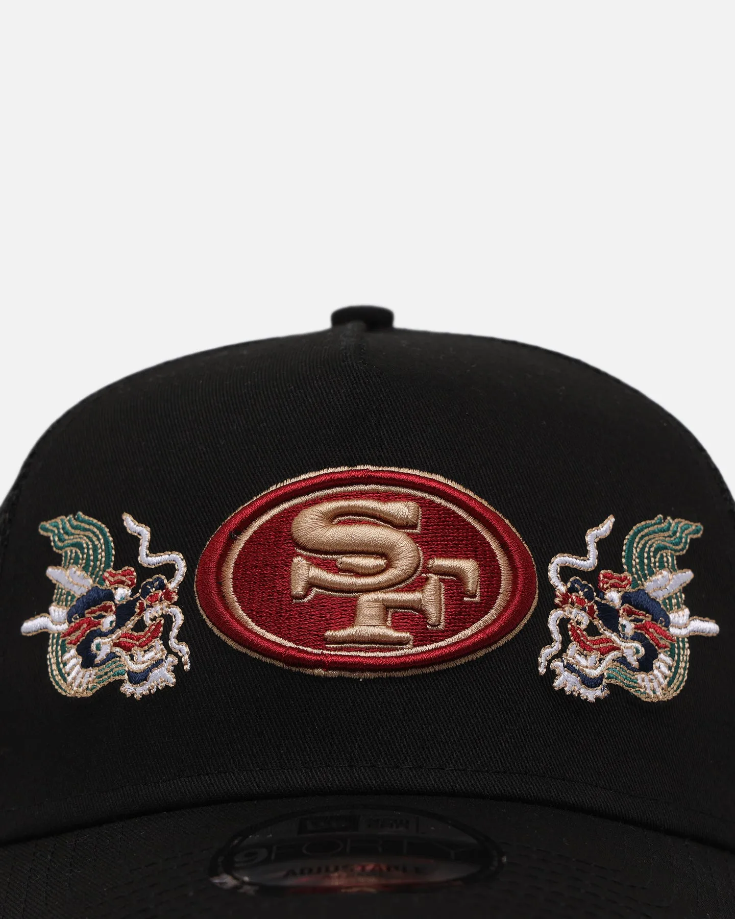 New Era San Francisco 49ers 'Dragon Collection 2.0' 9FORTY A-Frame Trucker Snapback Black sold by Culture Kings product image thumbnail 4