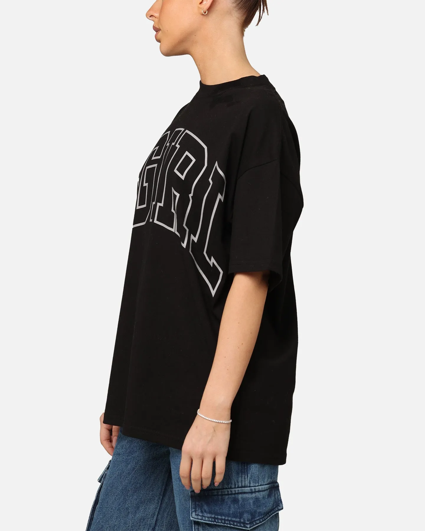 X-Girl Women's College Oversized T-Shirt Black sold by Culture Kings product image thumbnail 5