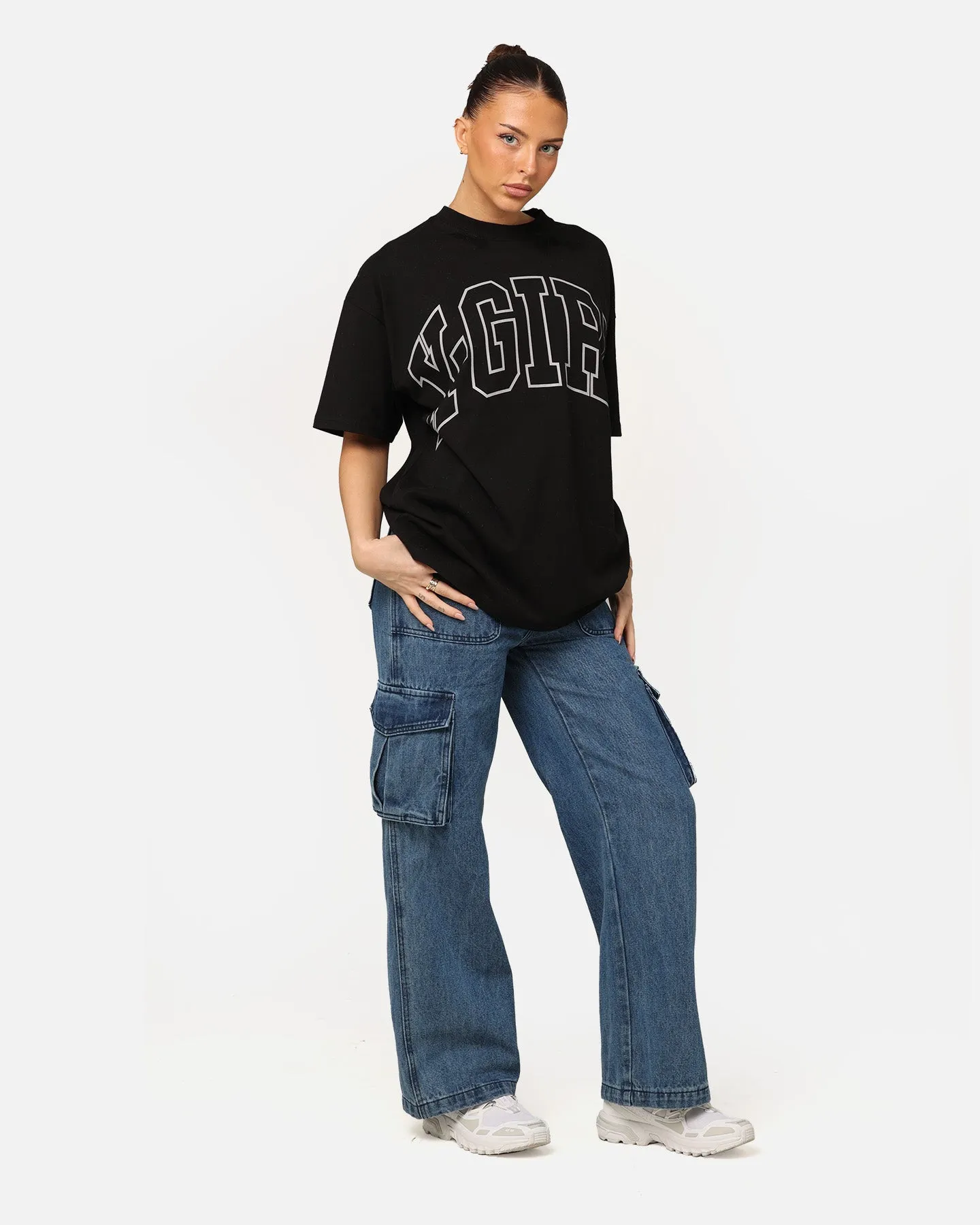 X-Girl Women's College Oversized T-Shirt Black sold by Culture Kings product image thumbnail 2
