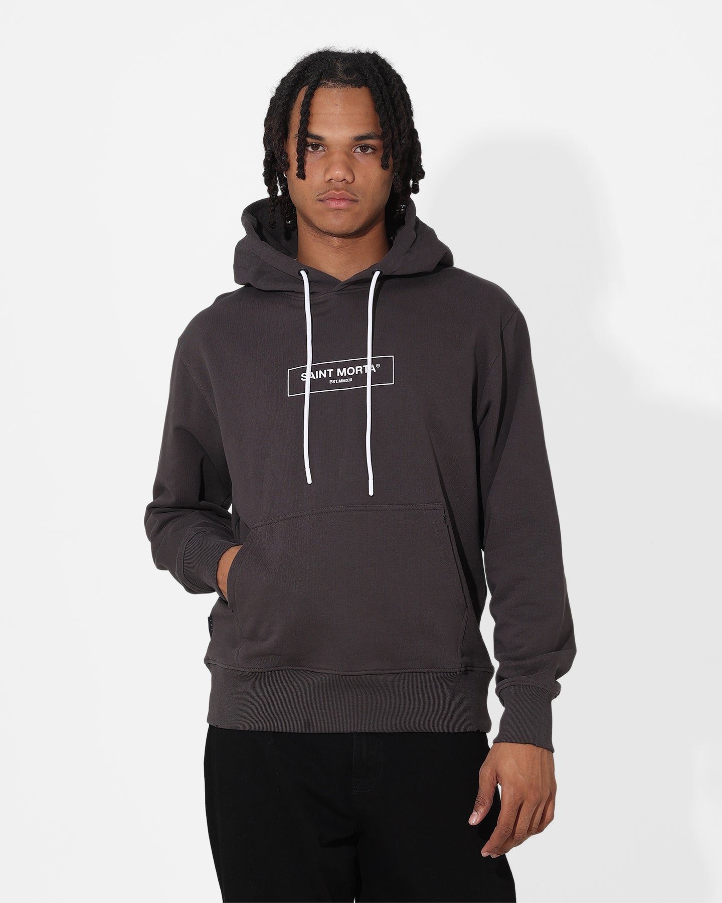 Saint Morta Alpha Hoodie Washed Black sold by Culture Kings