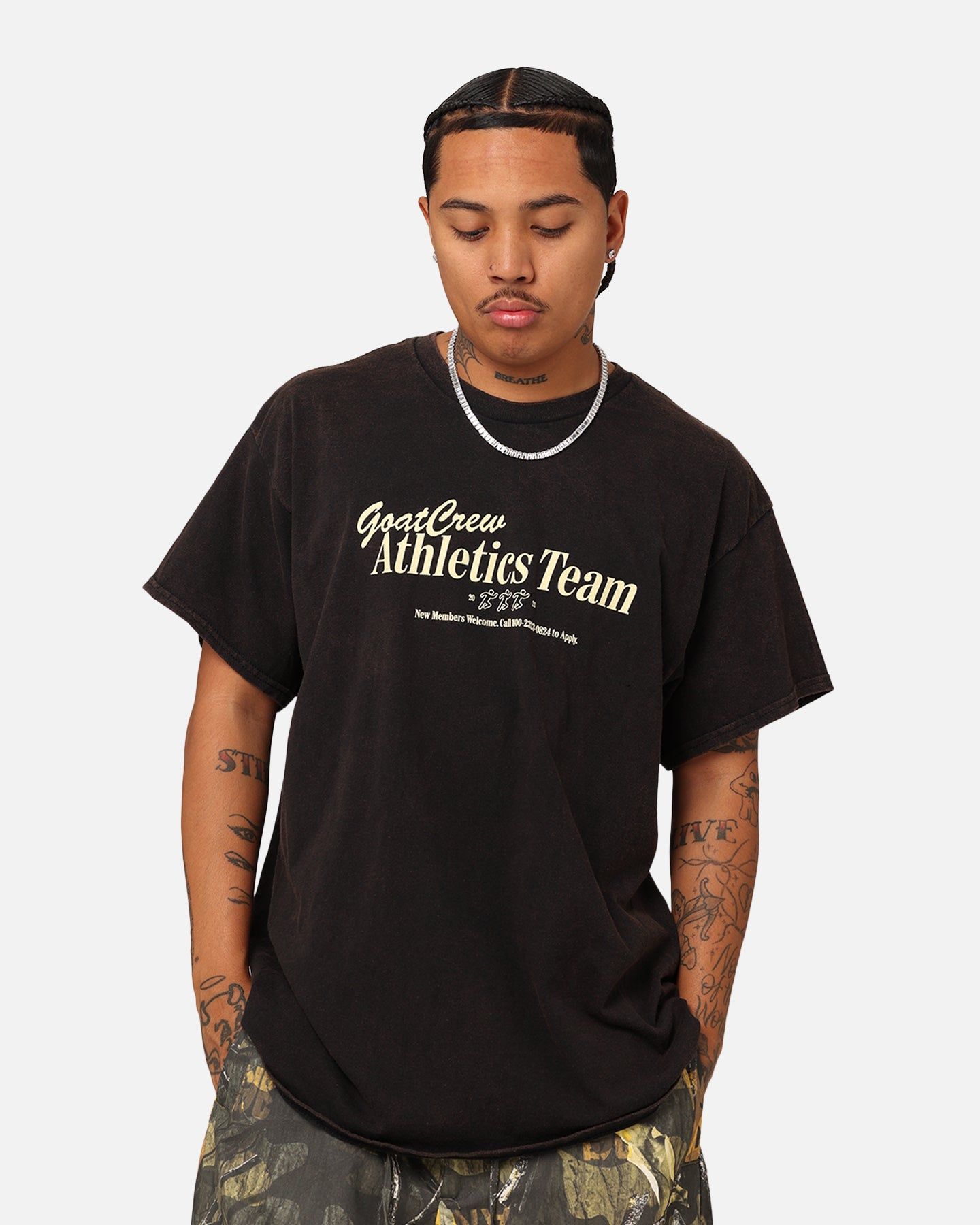 Goat Crew GC Athlete T-Shirt Washed Black sold by Culture Kings