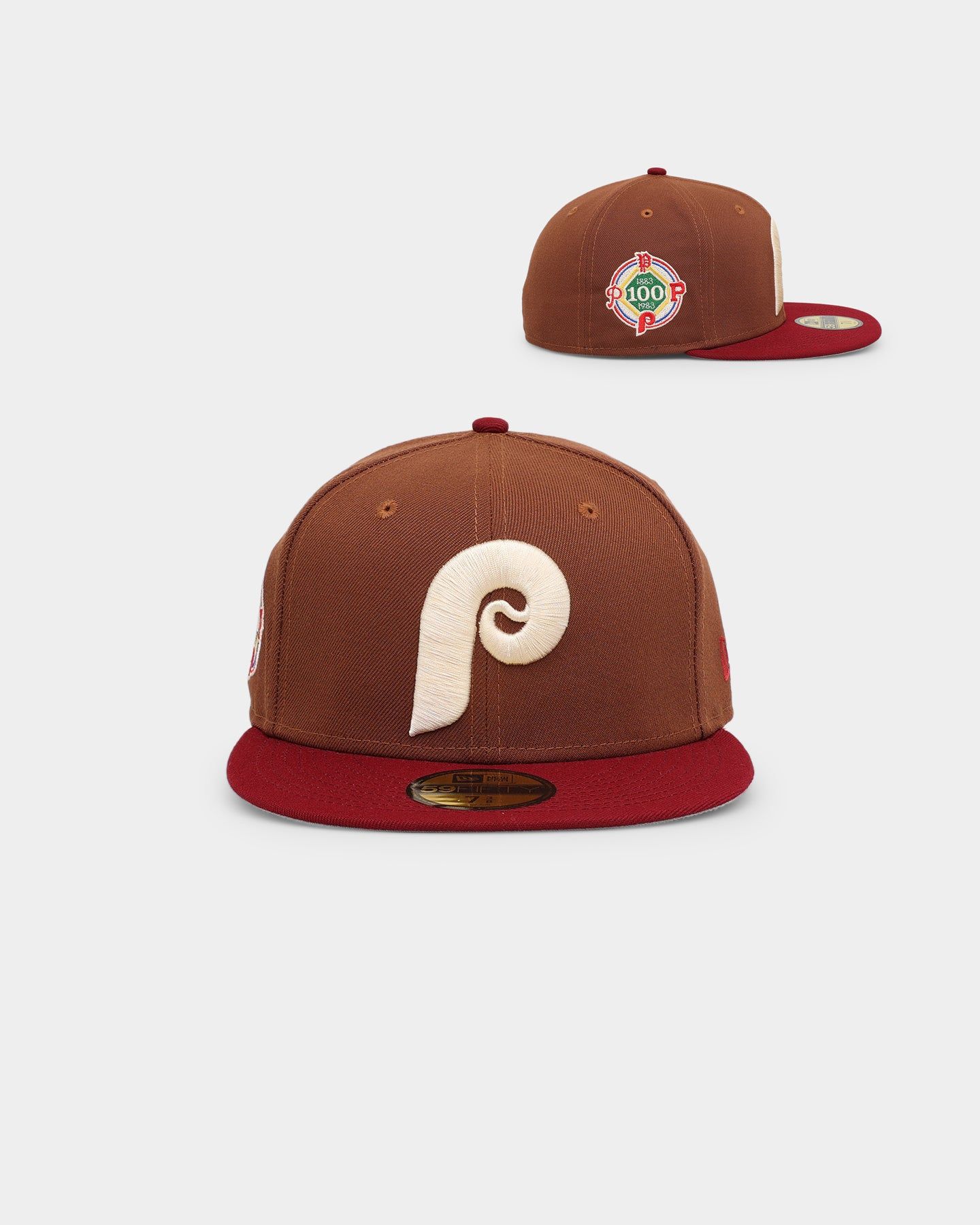 New Era Philadelphia Phillies 'Harvest' 59FIFTY Fitted Dark Brown sold by Culture Kings