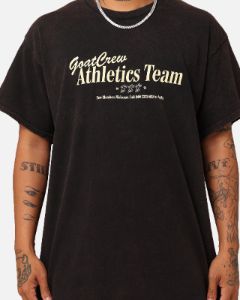 Goat Crew GC Athlete T-Shirt Washed Black sold by Culture Kings