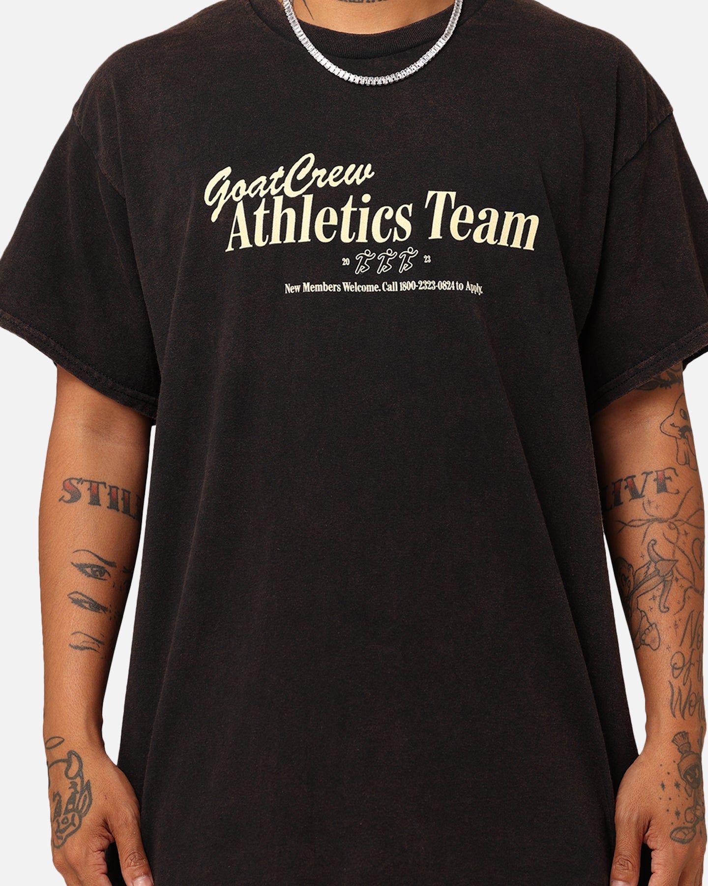 Goat Crew GC Athlete T-Shirt Washed Black sold by Culture Kings product image thumbnail 4