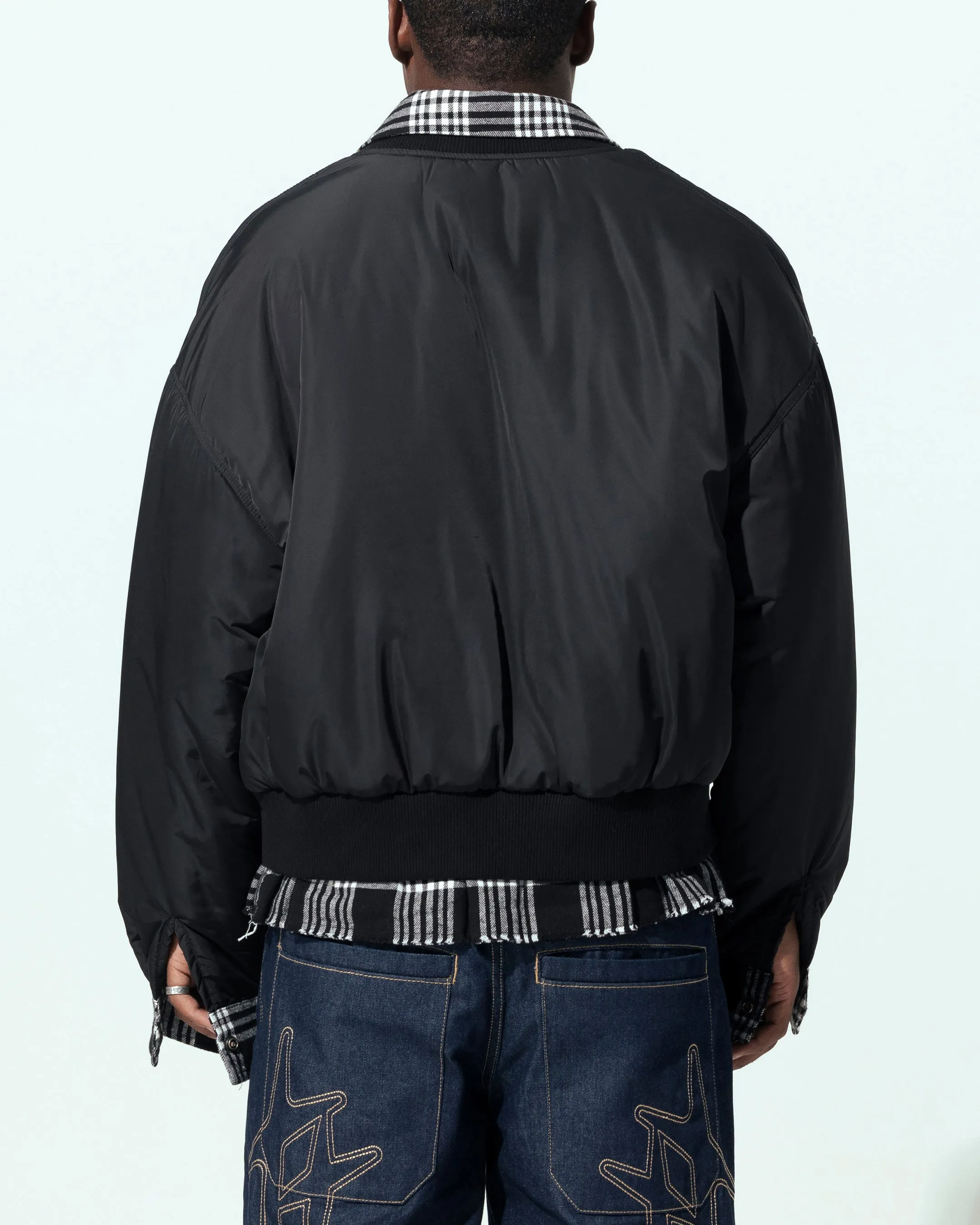 Loiter Shadow Layered Bomber Jacket Black sold by Culture Kings product image thumbnail 2