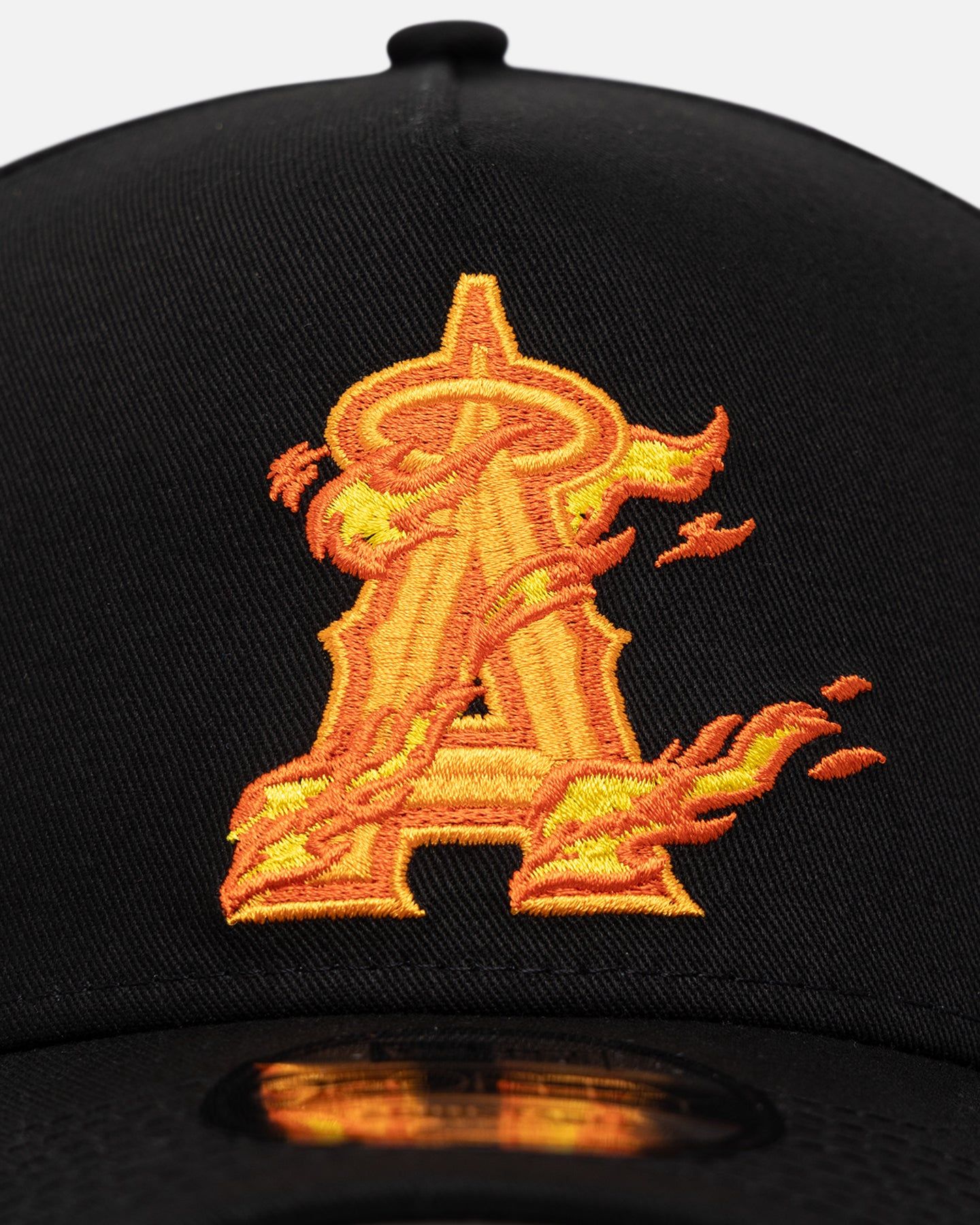 New Era Anaheim Angels 'Black Flame' 9FORTY A-Frame Snapback Black/Flame sold by Culture Kings product image thumbnail 5
