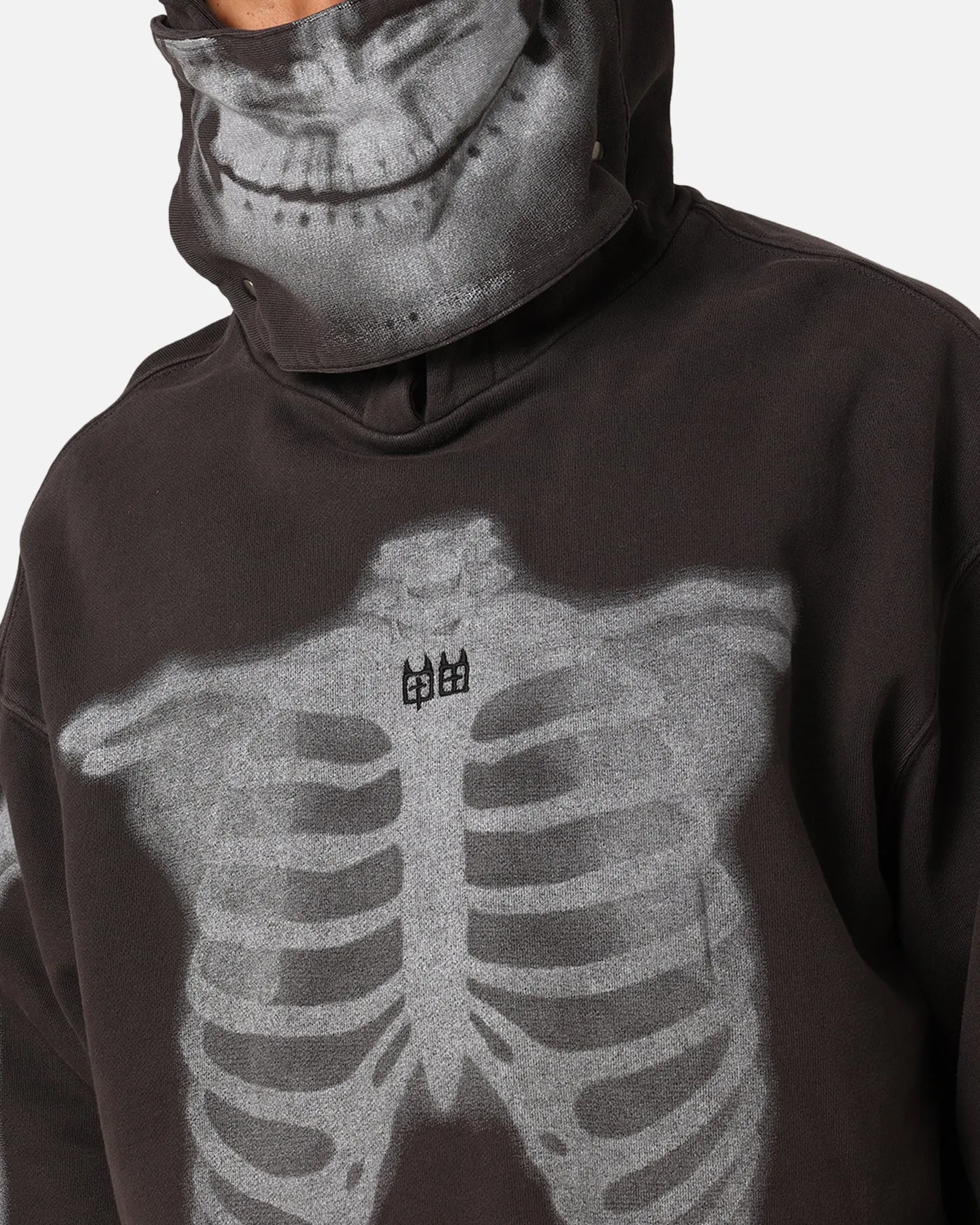 Ksubi X Trippie Redd Skeleton Biggie Hoodie Faded Black sold by Culture Kings product image thumbnail 2