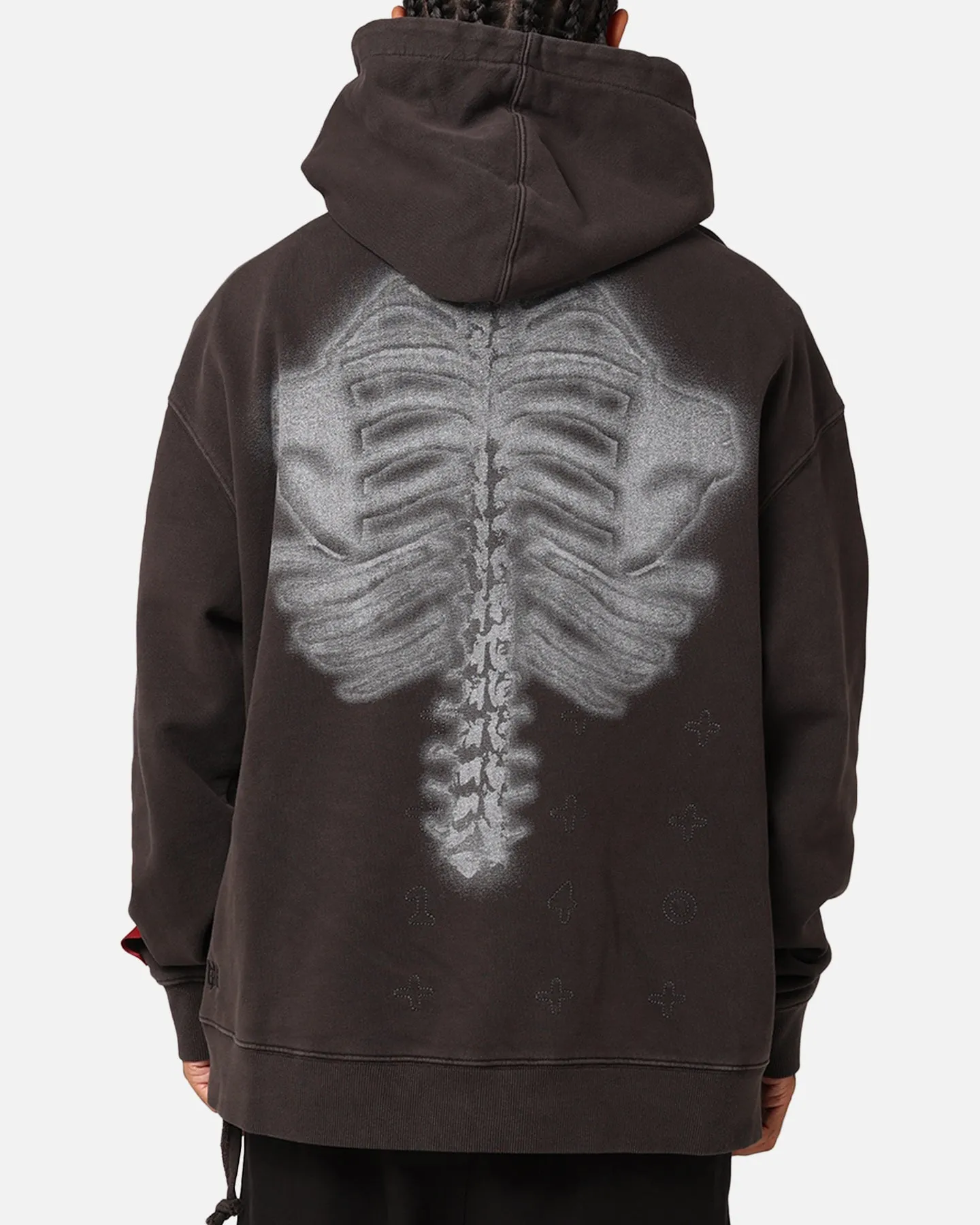 Ksubi X Trippie Redd Skeleton Biggie Hoodie Faded Black sold by Culture Kings product image thumbnail 3