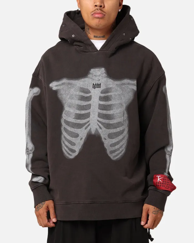 Ksubi X Trippie Redd Skeleton Biggie Hoodie Faded Black sold by Culture Kings
