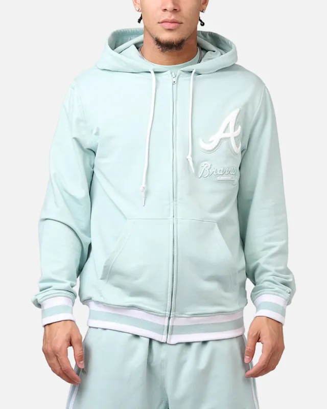 New Era Atlanta Braves 'Logo Select Mint' Full Zip Hoodie Mint/White sold by Culture Kings