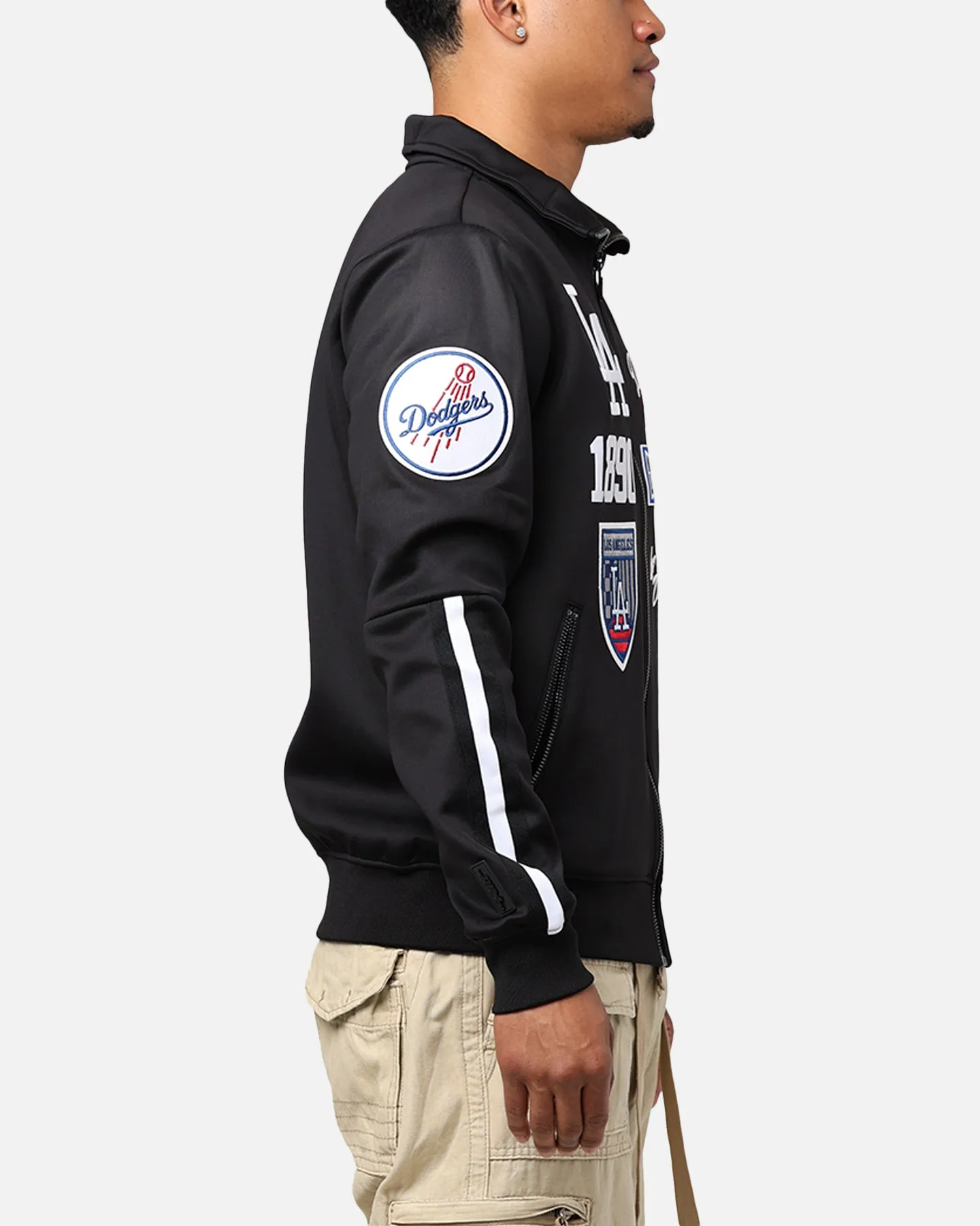 Pro Standard Los Angeles Dodgers Fast Lane Track Jacket Black sold by Culture Kings product image thumbnail 4