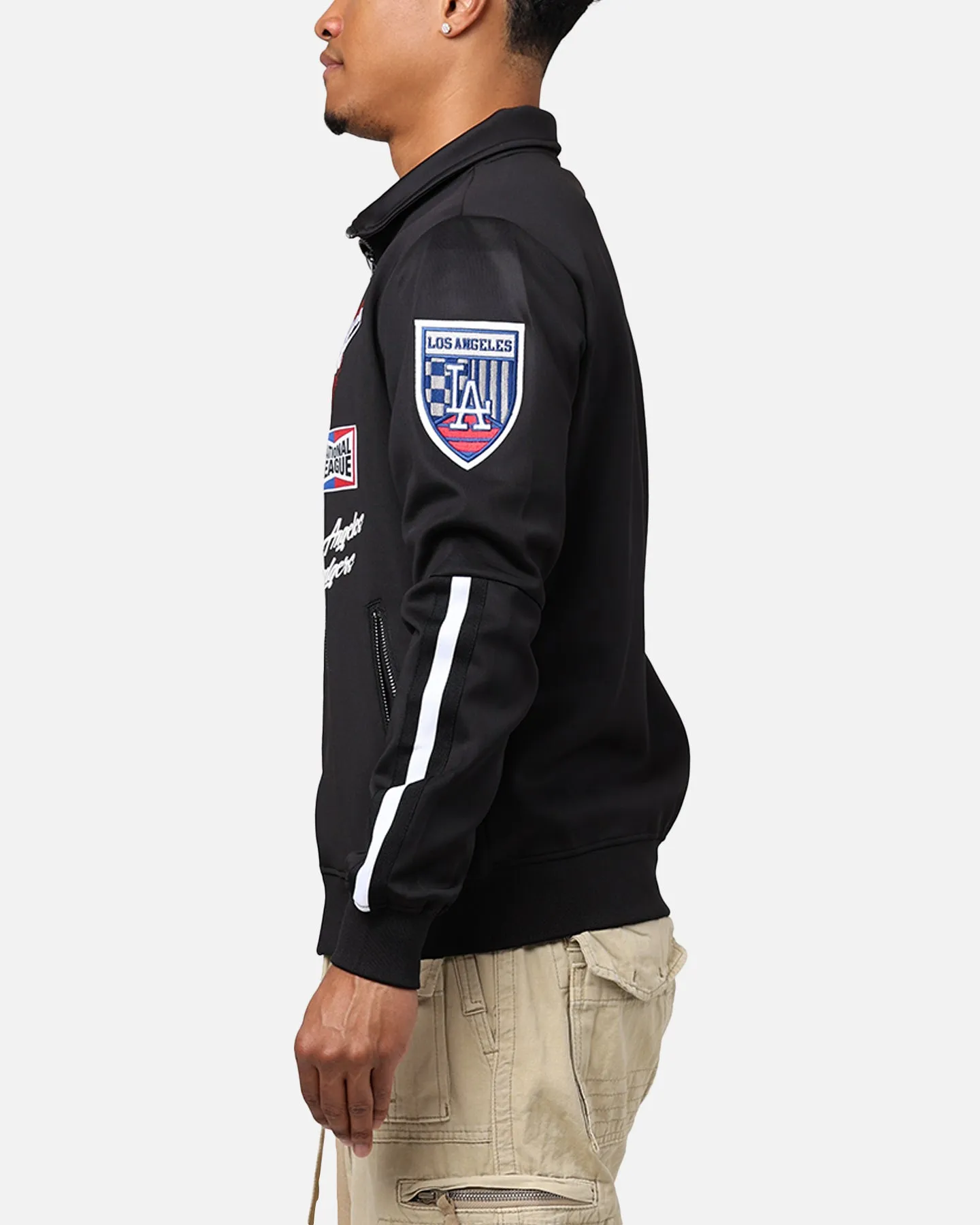 Pro Standard Los Angeles Dodgers Fast Lane Track Jacket Black sold by Culture Kings product image thumbnail 5