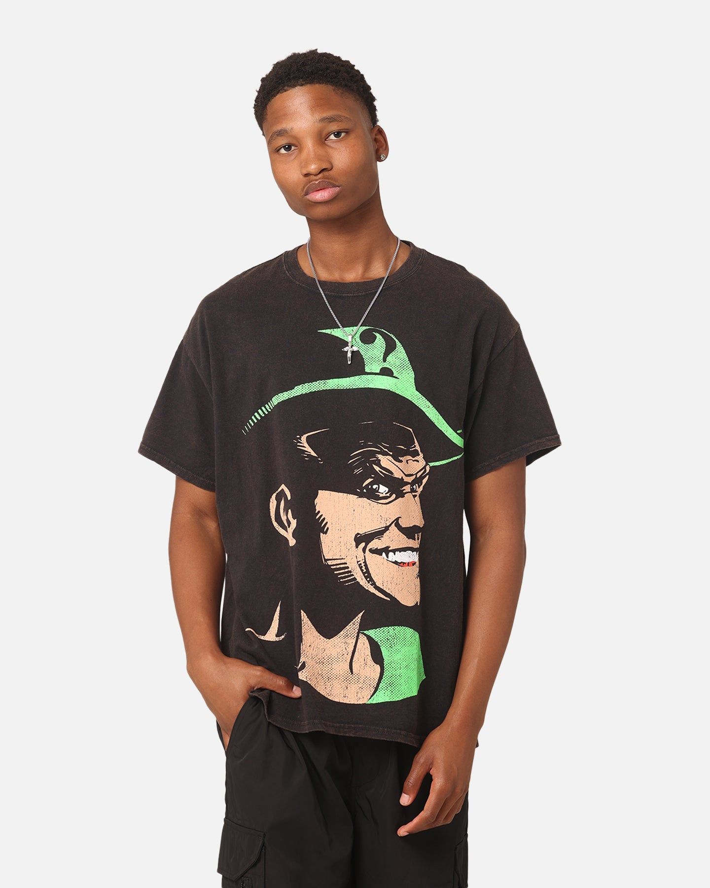 Goat Crew X DC Batman The Riddler Vintage T-Shirt Black Wash sold by Culture Kings