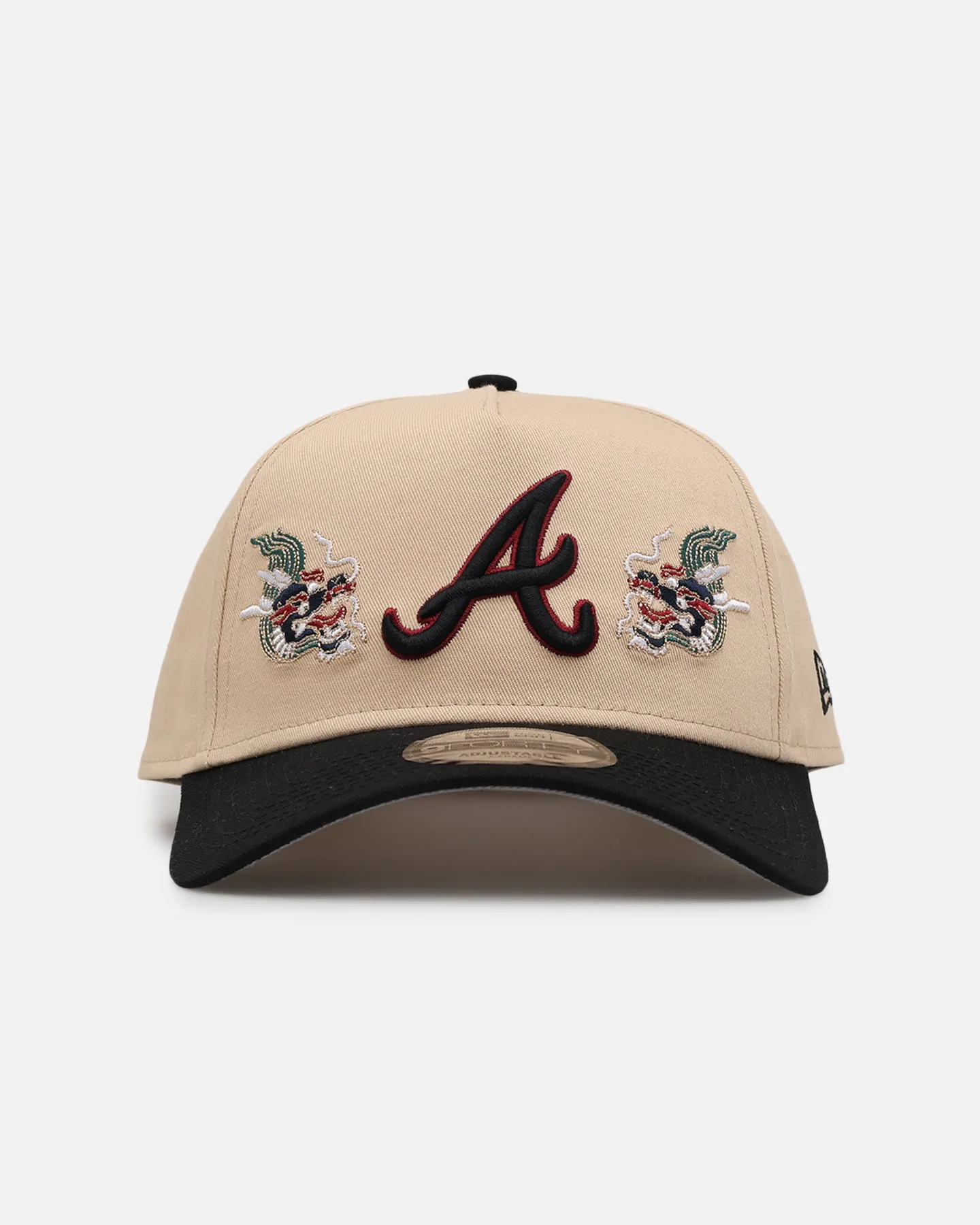 New Era Atlanta Braves 'Dragon Collection 2.0' 9FORTY A-Frame Snapback Black/Oak sold by Culture Kings