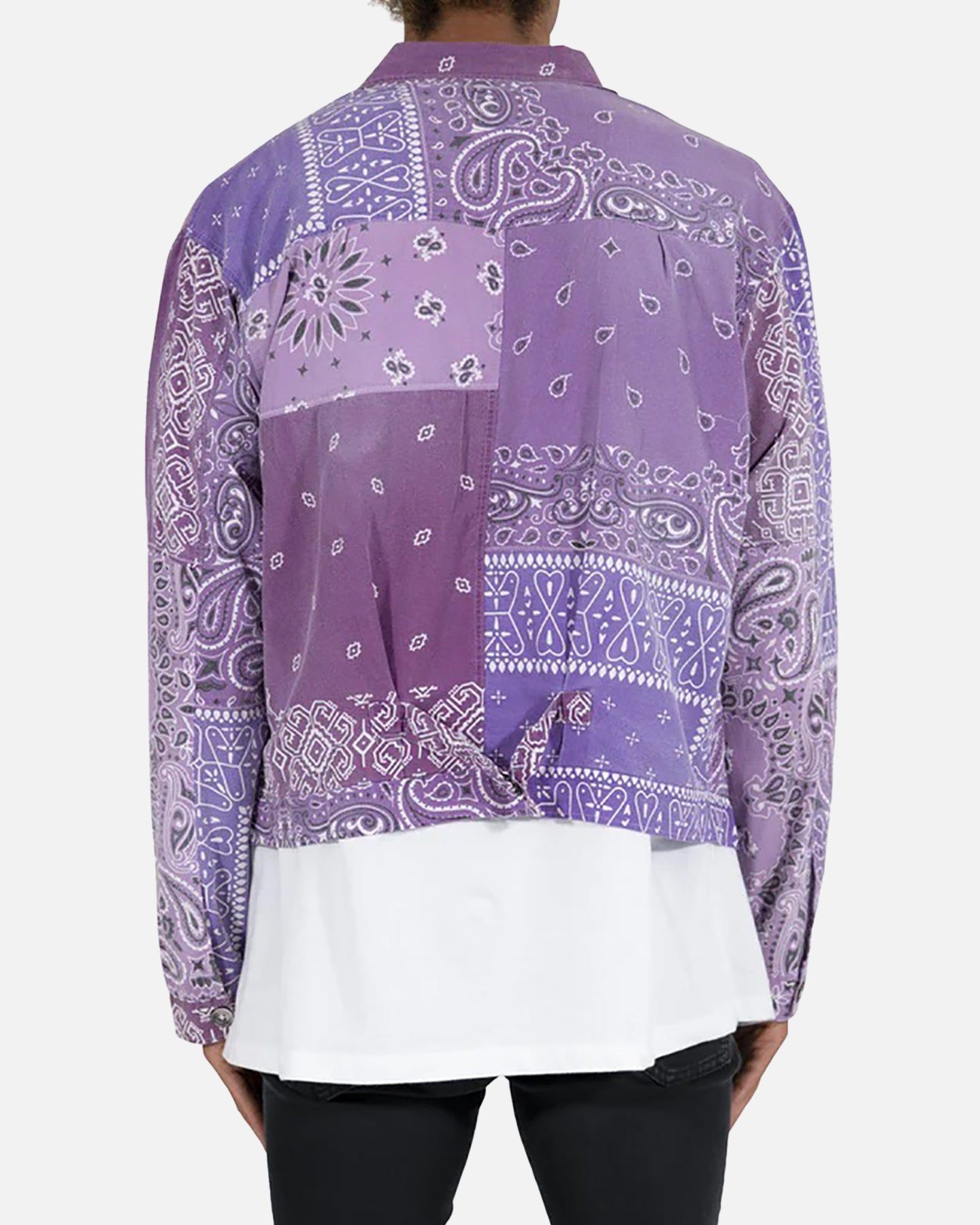 MNML Bandana Trucker Shirt Purple sold by Culture Kings product image thumbnail 4