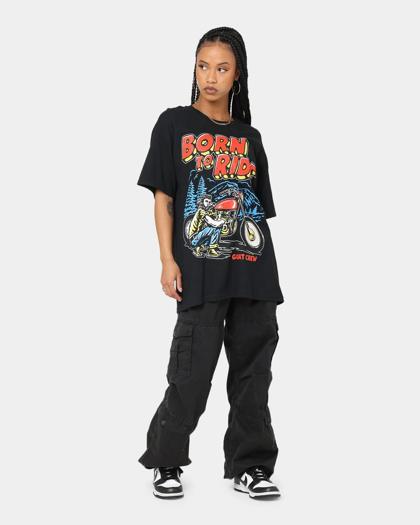 Goat Crew Born To Ride T-Shirt Black sold by Culture Kings product image thumbnail 2