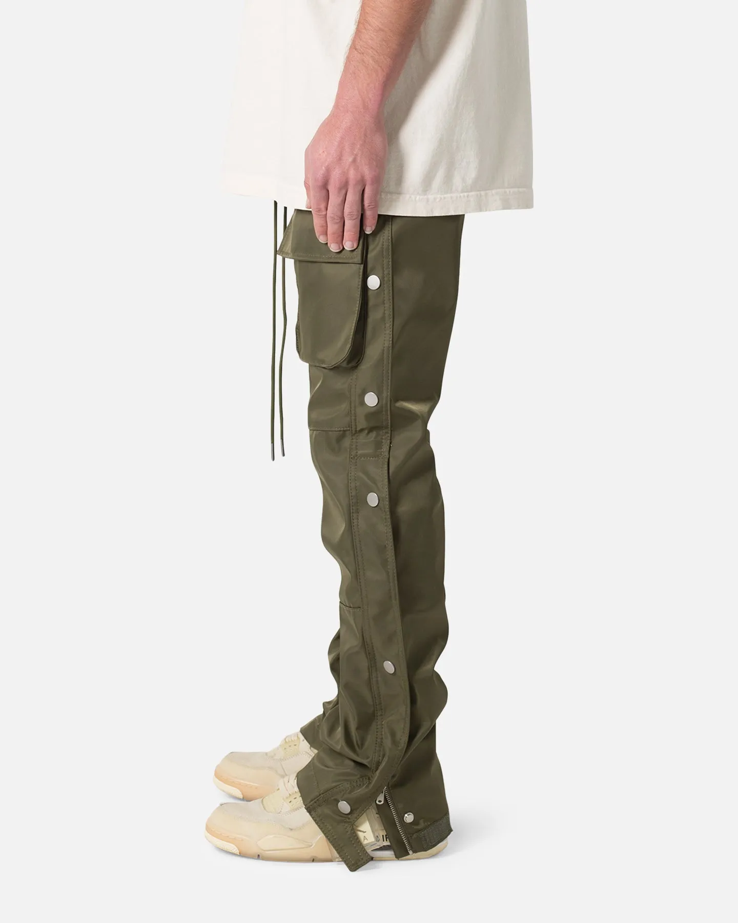 MNML Snap Front Cargo Pants Olive sold by Culture Kings product image thumbnail 3