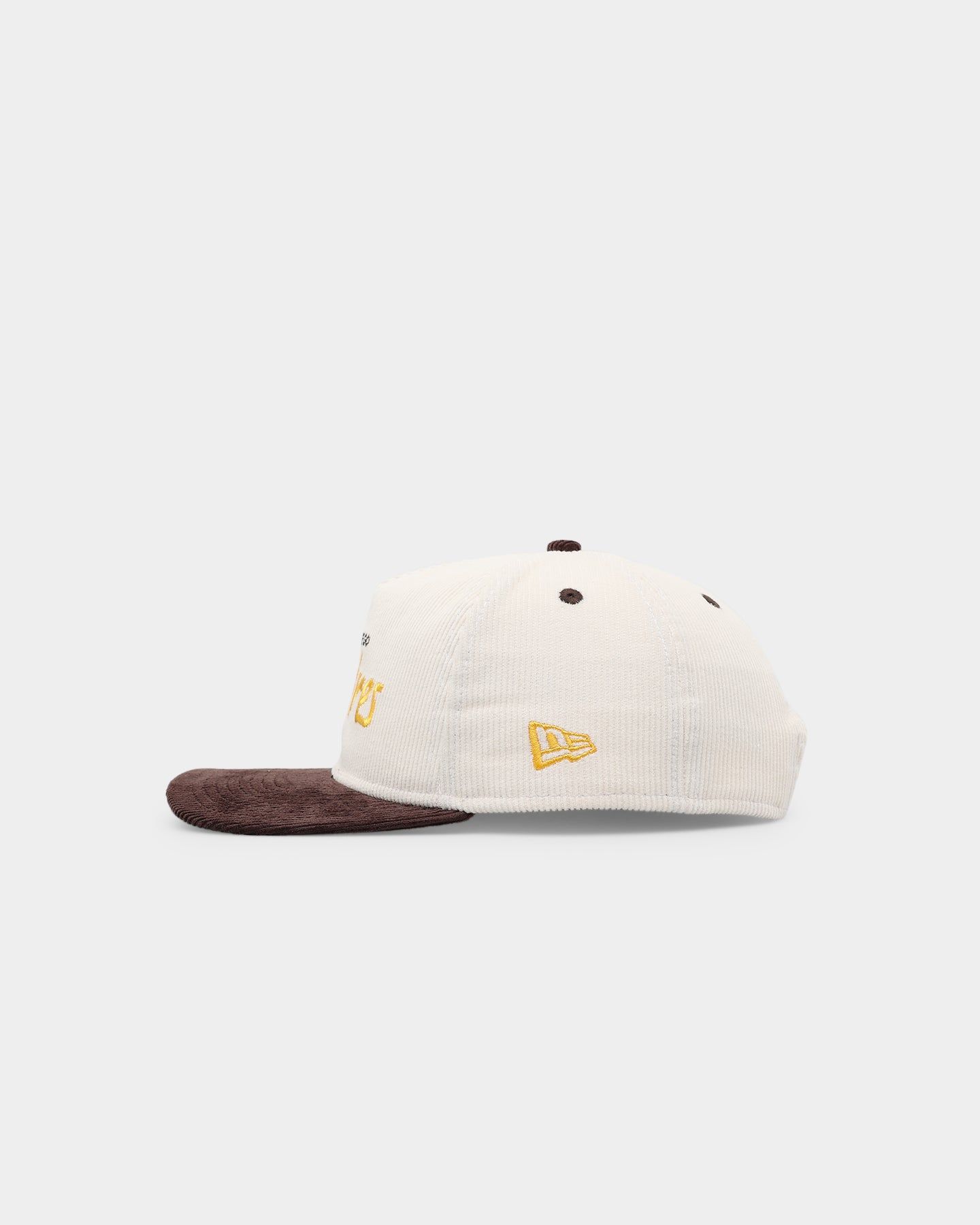 New Era San Diego Padres 'Chrome Corduroy Throwback Script' Golfer Snapback Chrome White sold by Culture Kings product image thumbnail 4