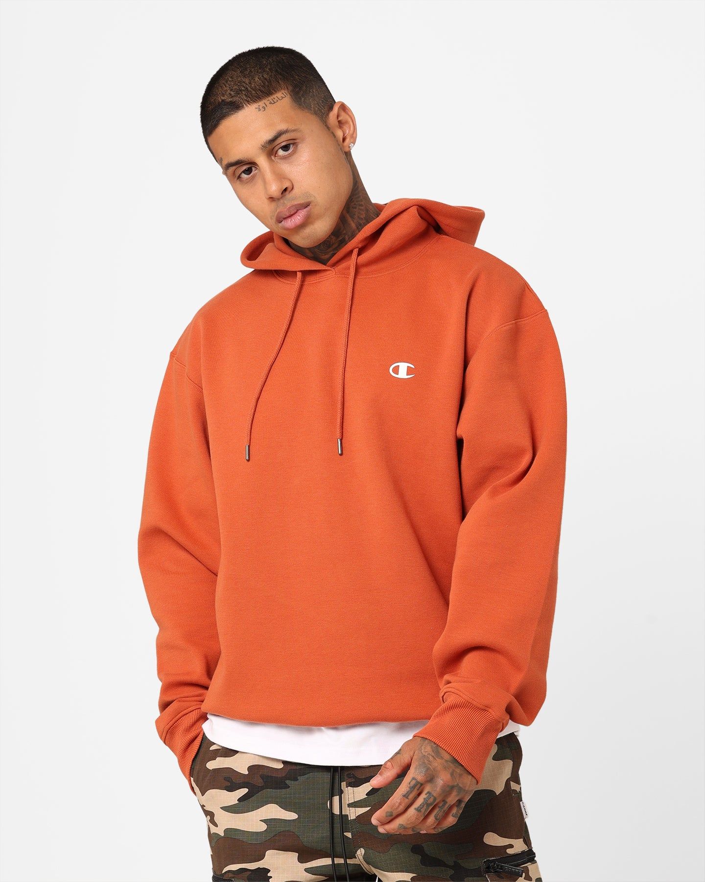 Champion Rochester Base Hoodie Burnt Orange sold by Culture Kings