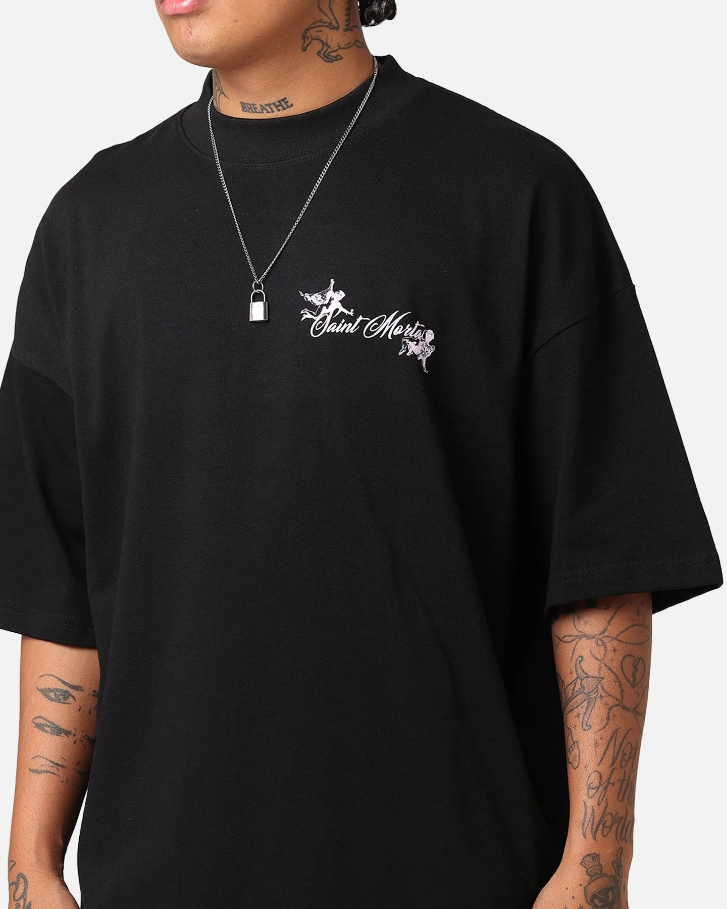 Saint Morta Divine Living T-Shirt Black sold by Culture Kings product image thumbnail 4
