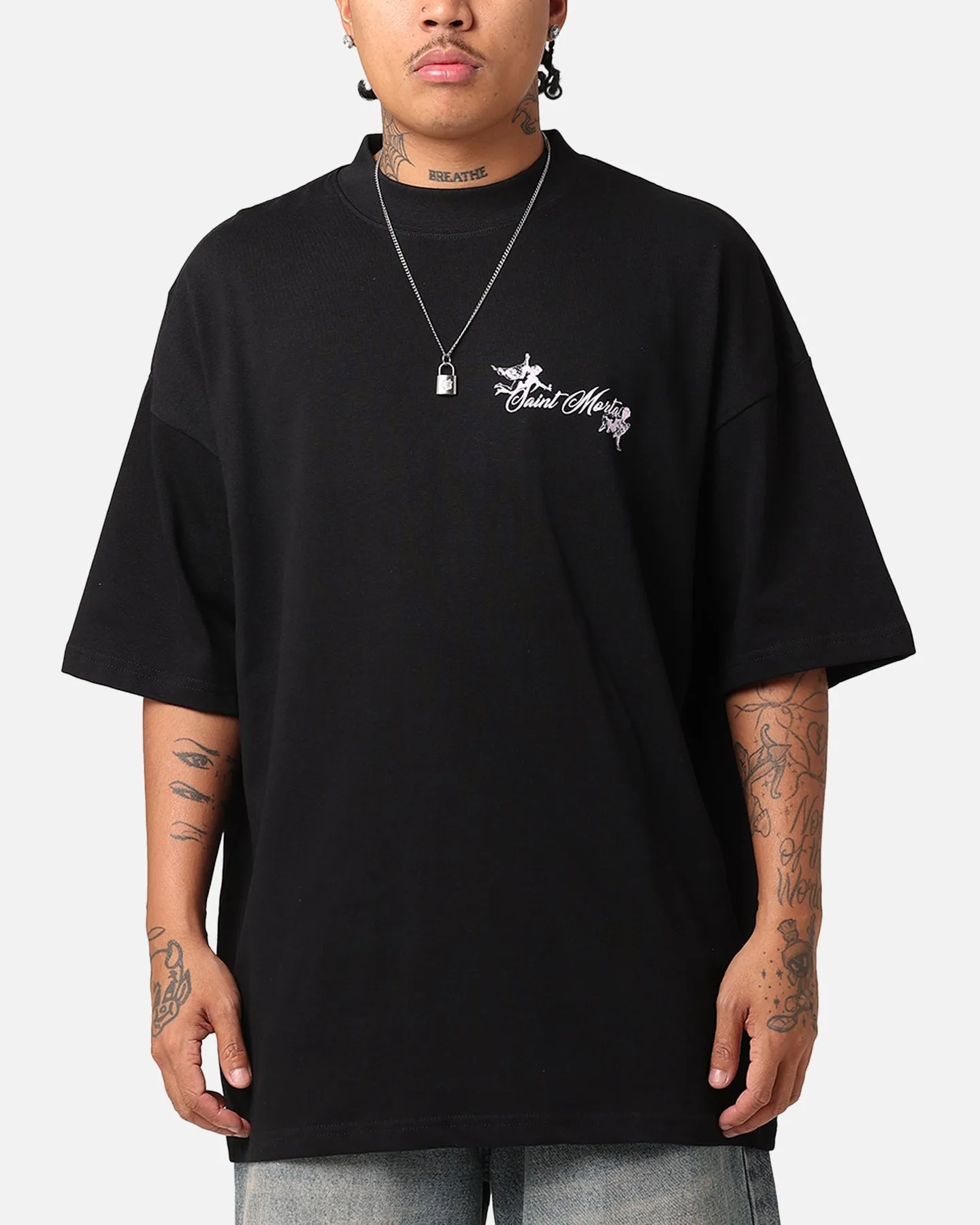 Saint Morta Divine Living T-Shirt Black sold by Culture Kings product image thumbnail 2