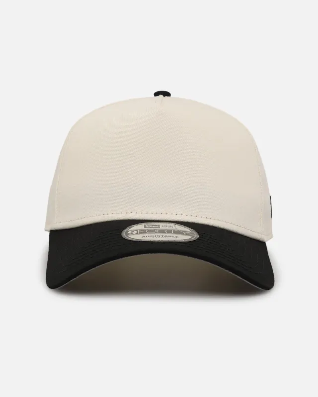 New Era Blank 9FORTY A-Frame Snapback Chrome Black sold by Culture Kings