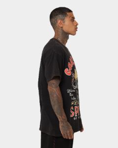 Goat Crew GC Spirit Vintage T-Shirt Black Wash sold by Culture Kings