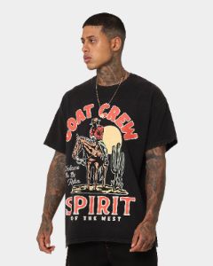 Goat Crew GC Spirit Vintage T-Shirt Black Wash sold by Culture Kings