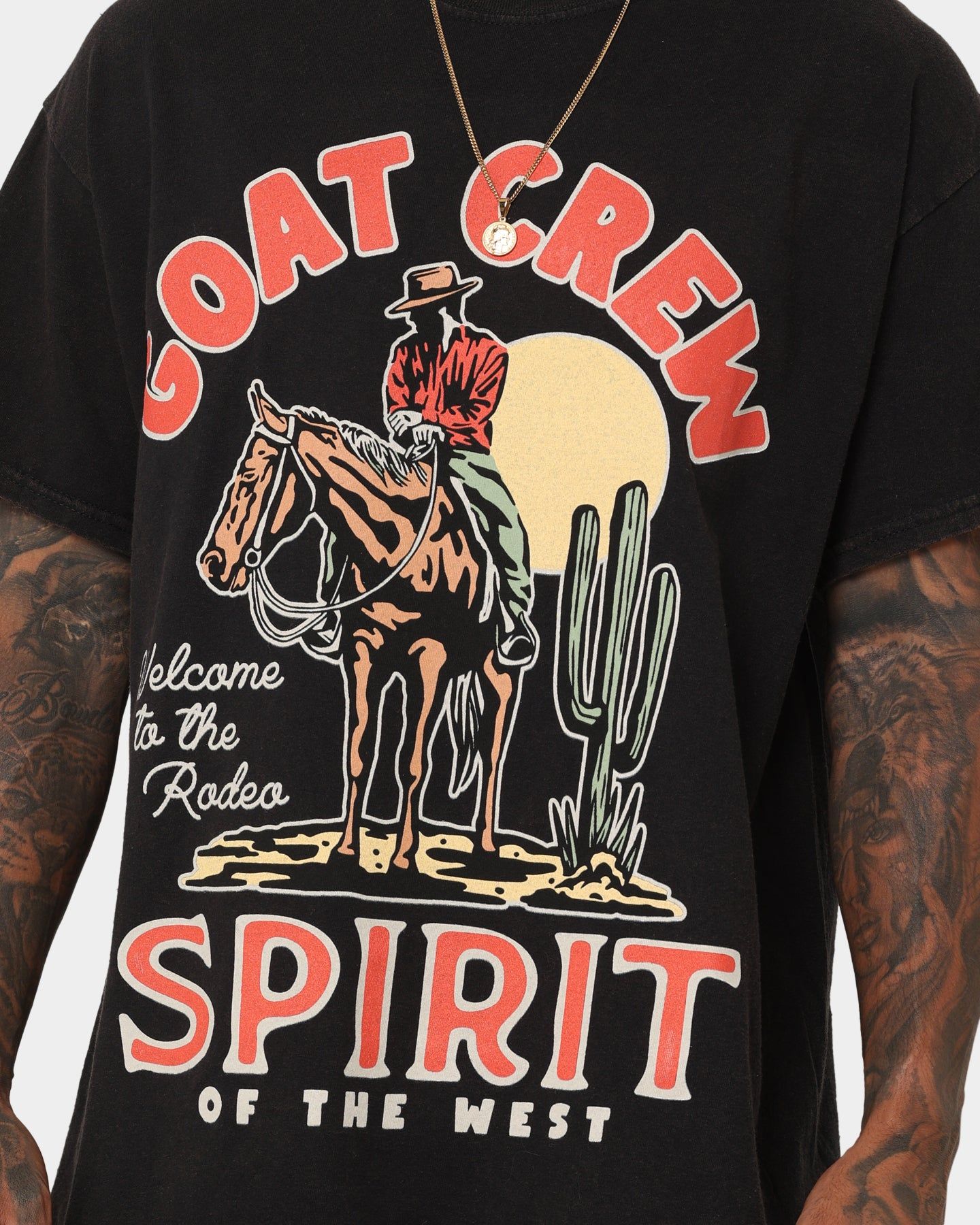 Goat Crew GC Spirit Vintage T-Shirt Black Wash sold by Culture Kings product image thumbnail 3