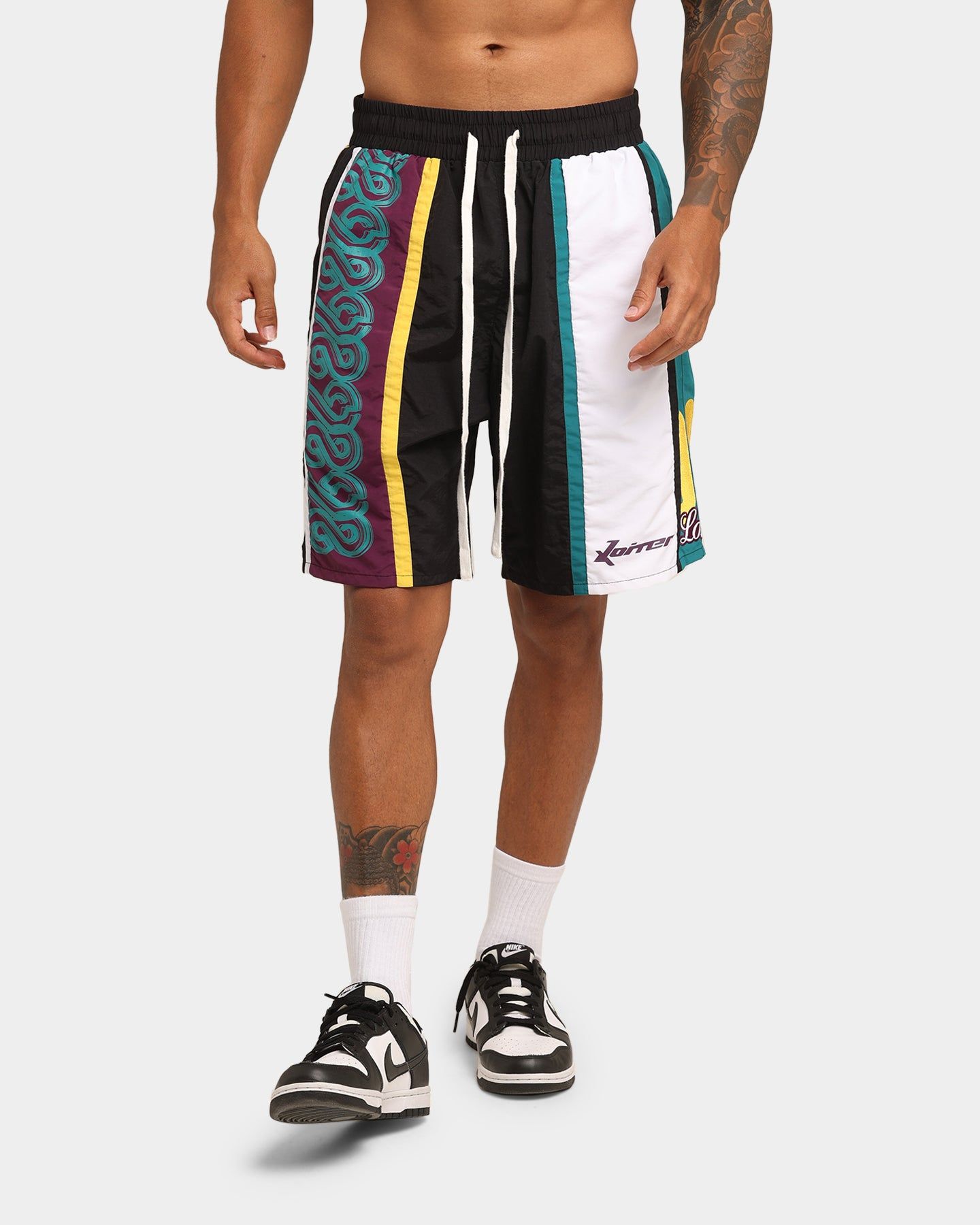 Loiter Daytona Walk Shorts Black/Purple/Teal sold by Culture Kings