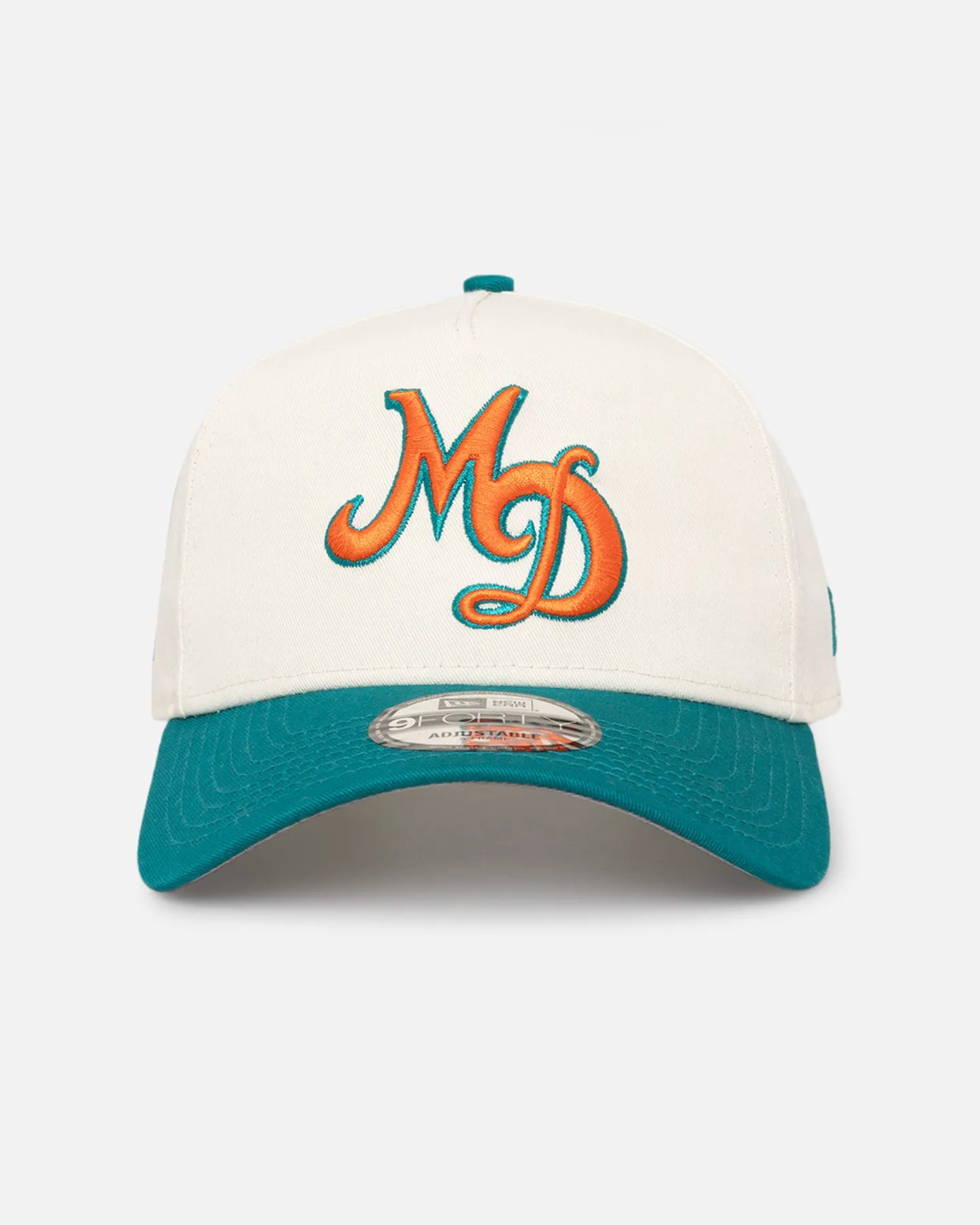 New Era Miami Dolphins 'NFL City Originals' 9FORTY A-Frame Snapback Chrome White/OTC sold by Culture Kings