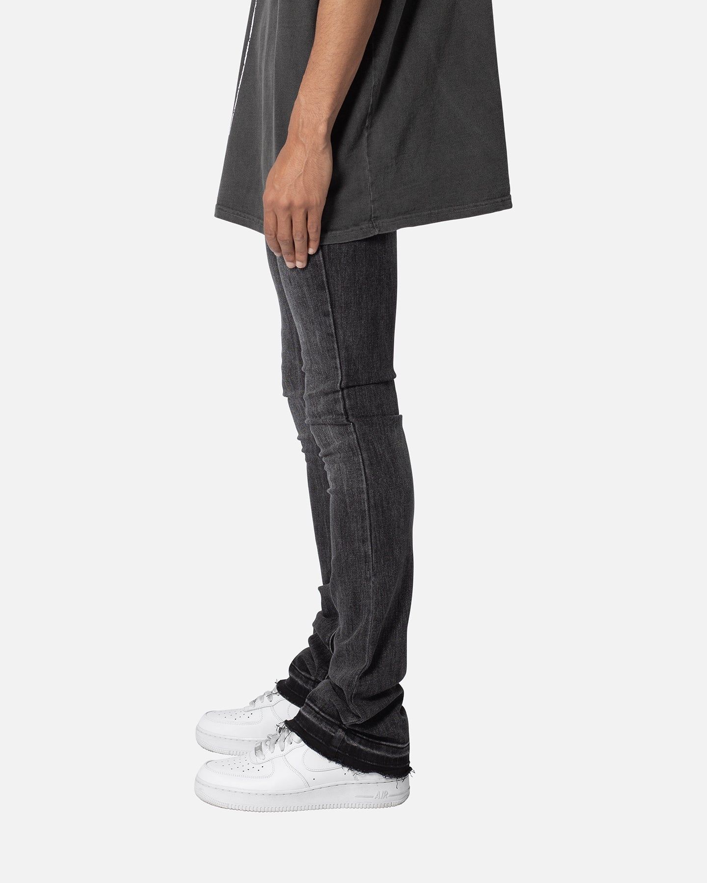 MNML X514 Skinny Stacked Denim Jeans Washed Black sold by Culture Kings product image thumbnail 3
