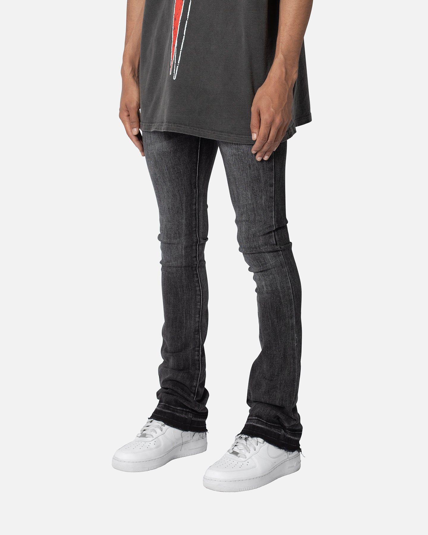 MNML X514 Skinny Stacked Denim Jeans Washed Black sold by Culture Kings product image thumbnail 2