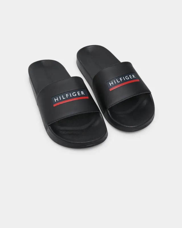 Tommy Jeans Seasonal Emboss Pool Slides Black sold by Culture Kings