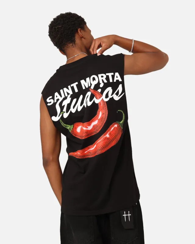 Saint Morta Chilli Fusion Muscle T-Shirt Black sold by Culture Kings